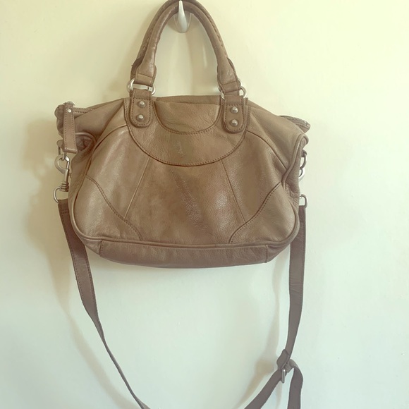 Liebskind stone leather small satchel bag - Picture 1 of 8